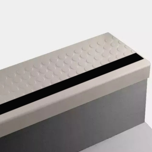 Johnsonite Canvas Raised Round Rubber Stair Tread