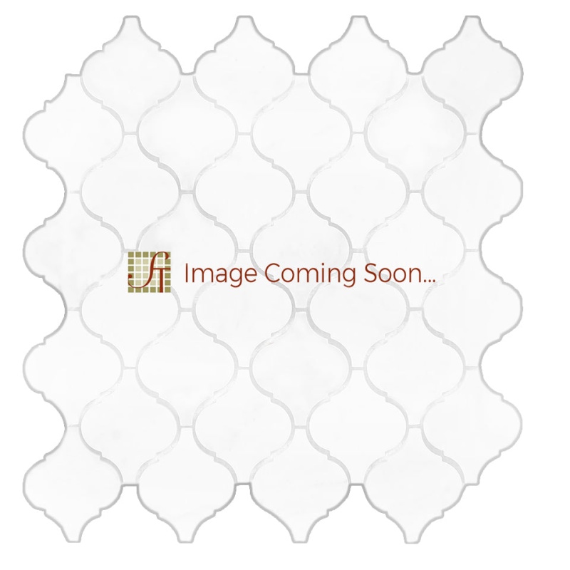 Oriental White Casablanca Marble Mosaic - Arabesque - Polished