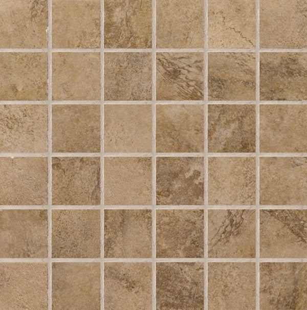 Ombriva Walnut Porcelain Mosaic - 2" X 2" - Matte