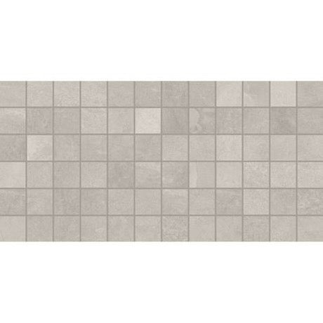 Slate Attache Meta Light Gray Ceramic Mosaic - 2" X 2" - Matte, Per Pack: 24 Sqft
