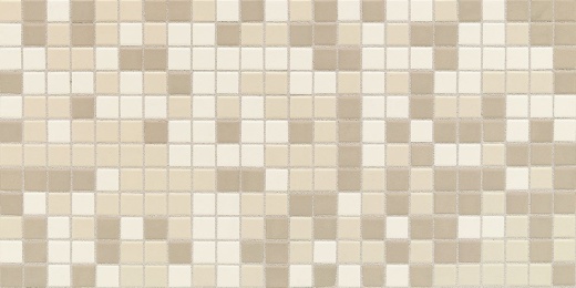 Keystone Blends Beach Blend Porcelain Mosaic - 1" X 1" - Matte, Per Pack: 24 Sqft