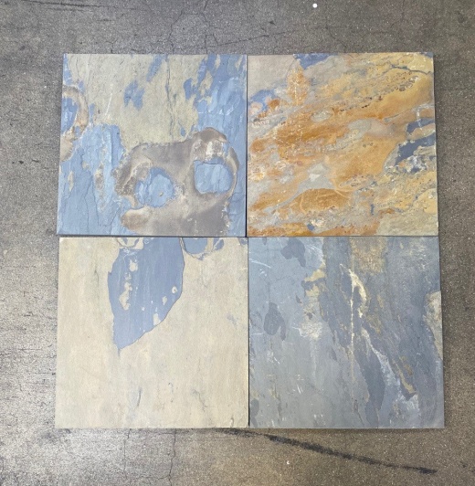 California Gold Slate Tile - Natural Cleft Face, Gauged Back