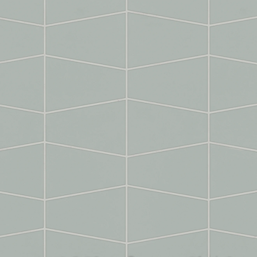 Marin Aloe Green Porcelain Mosaic - Trapezoid - Matte