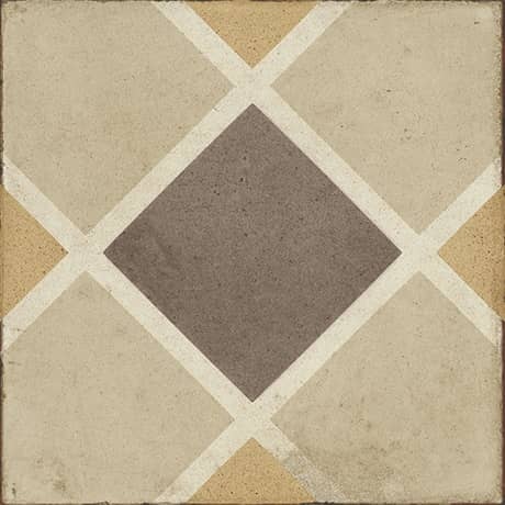 Quartetto Warm Rombo Porcelain Tile - Matte - 8" X 8"