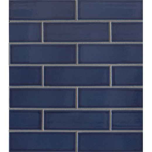 Zenia Tide Porcelain Mosaic - 2" X 6" Brick - Glossy