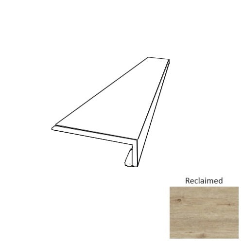 Luxwood Xl Reclaimed Luxury Vinyl Moulding / Trim - 1.38" X 5" X 60" Square Nose Landing Step - Aluminum Oxide, Per Pack: 5 Pcs