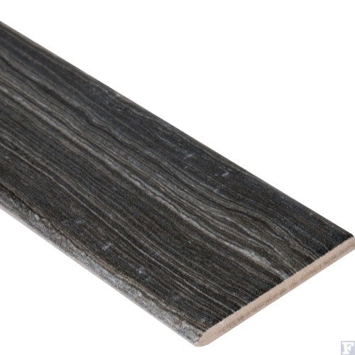Eramosa Gray Porcelain Bullnose - 3" x 18" Matte