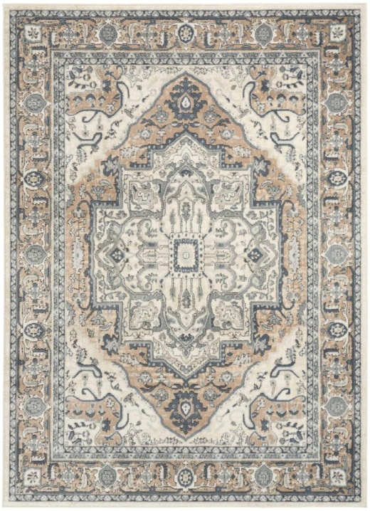Polyprop Traditional Rug Quarry Ivory Taupe Qua18 Polypropylene & Polyester Traditional Area Rug ...