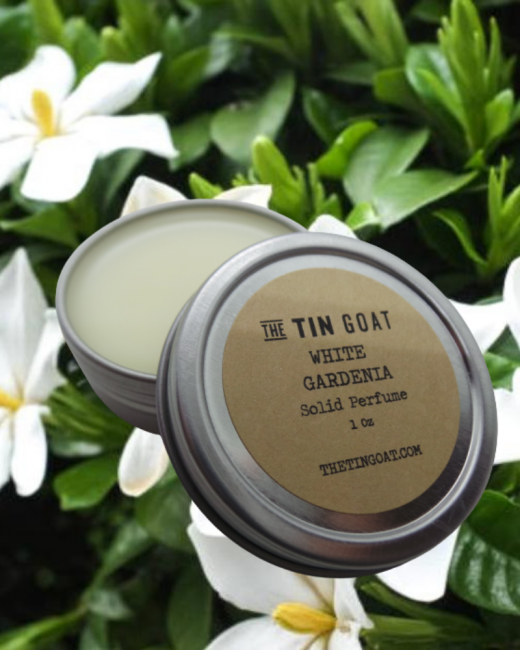 White Gardenia Solid Perfume by The Tin Goat