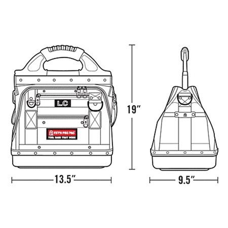 VETO PRO PAC LC Tool Bag with 57 Pockets