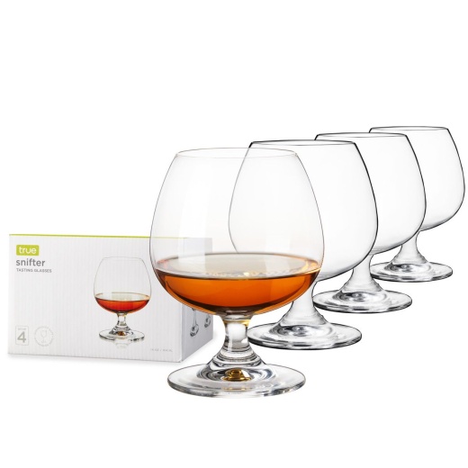 Snifter Glasses, Set of 4 by True - Elevate Your Drinking Experience