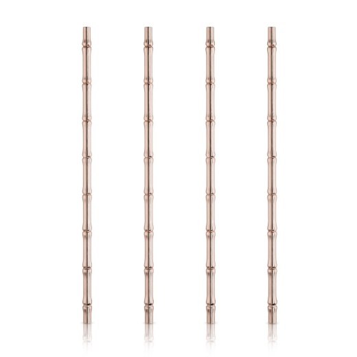 Bamboo Copper Straws by Viski