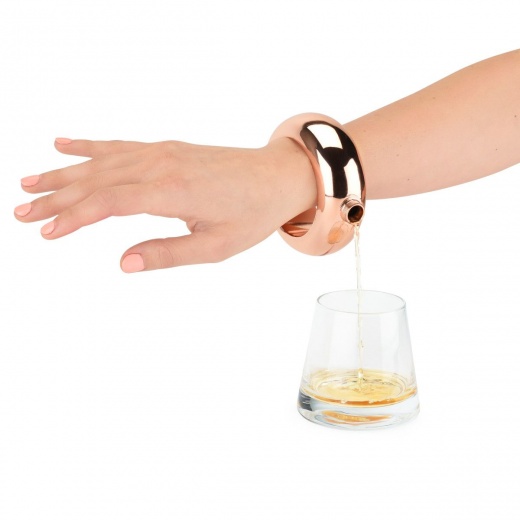 Charade: Rose Gold Bracelet Flask By Blush