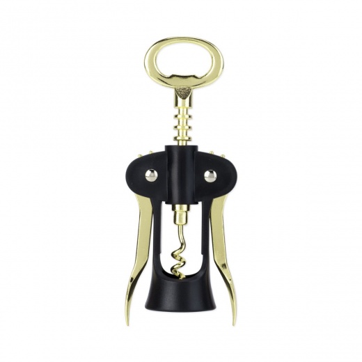 Flyboy Winged Corkscrew In Gold & Black By True - Luxury Wine Opener