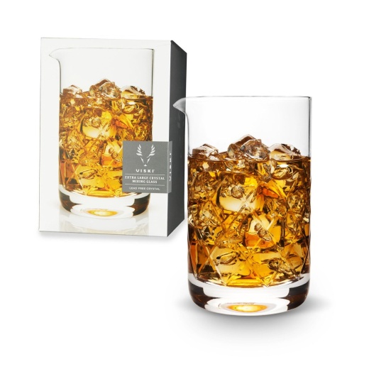 Large Cut-Crystal Mixing Glass Viski