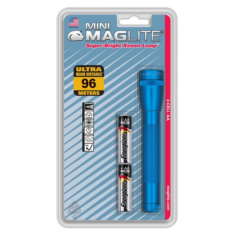 Maglite Xenon 2-Cell Aa Flashlight, Blue