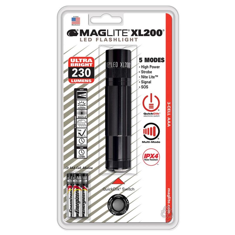 Maglite Led 3-Cell Aaa Flashlight – Black