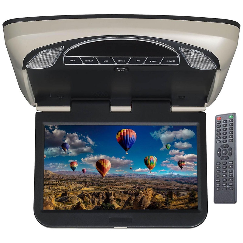 Movies To Go 13.3″ Overhead Monitor With Dvd Player, Hdmi Input, Ir/Fm Transmitters And Color Skins