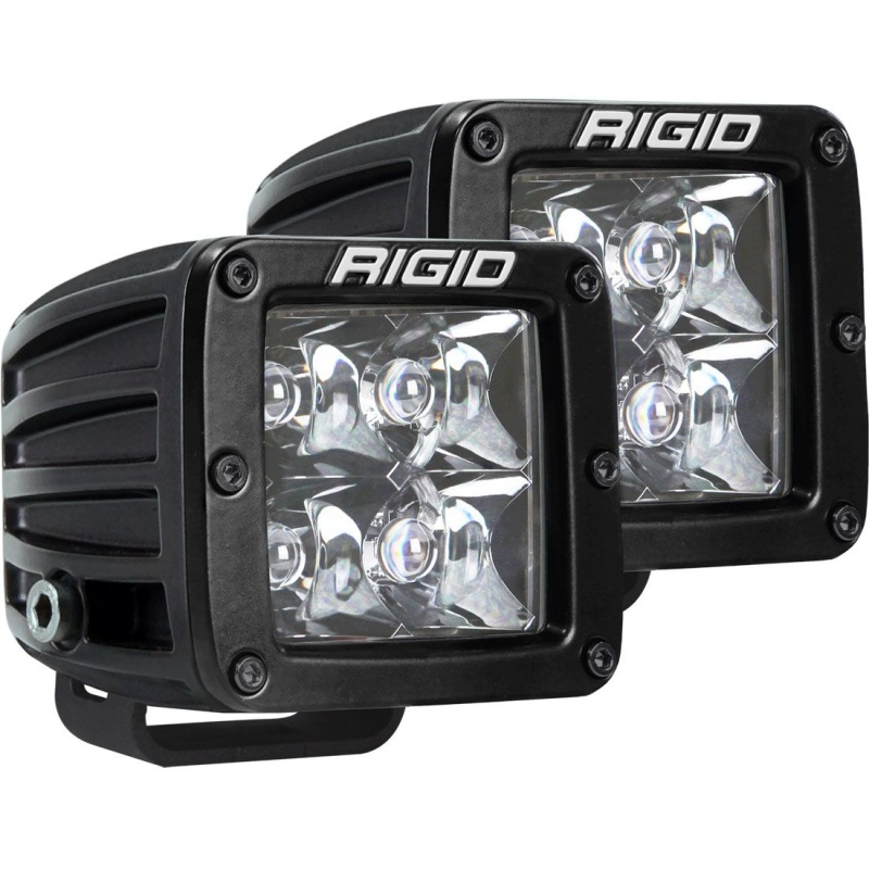 Rigid Industries 3″ X 3″ D-Series Midnight Optic Surface Mount Spot Light – Pair