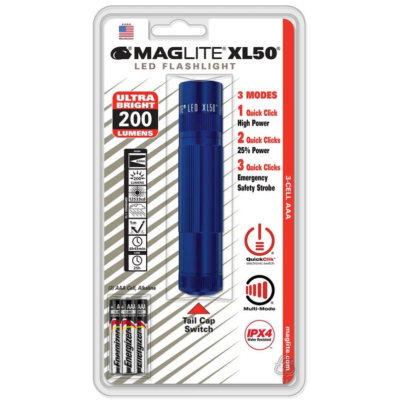 Maglite Led 3-Cell Aaa Flashlight, Blue