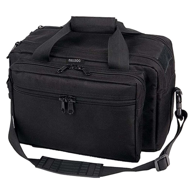 Bulldog Cases & Vaults Deluxe Range Bag With Pistol Rug (X-Large) – Black