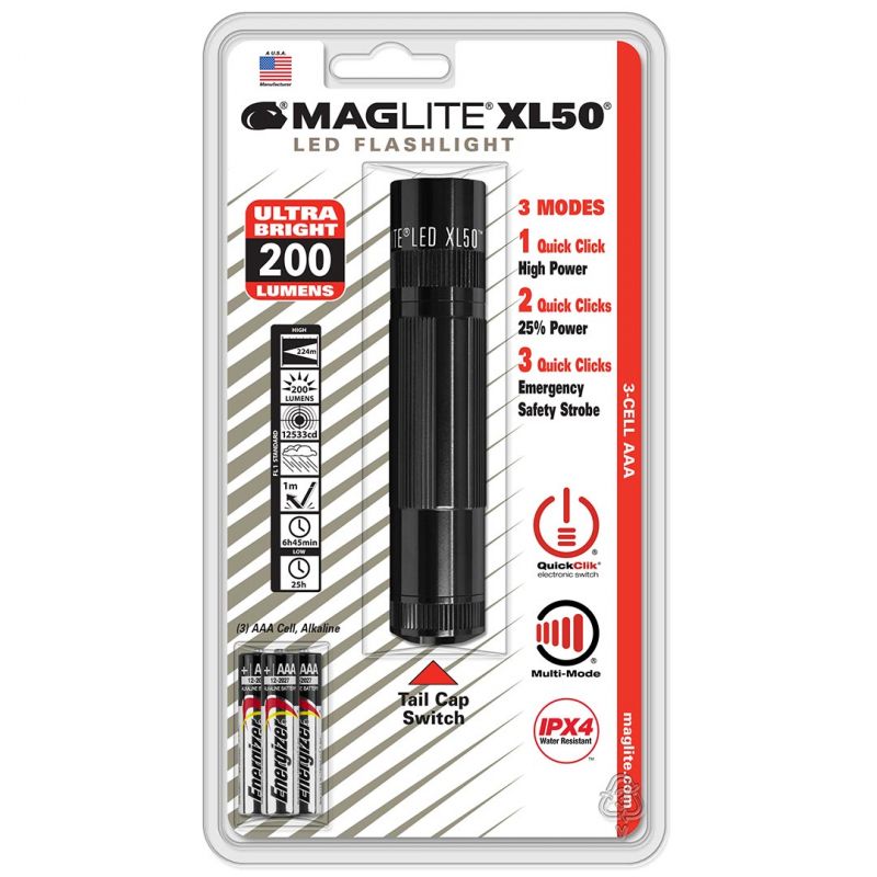 Maglite Led 3-Cell Aaa Flashlight – Black