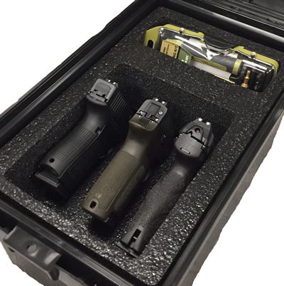 Mtm Pistol Case – 3 Gun (Dark Gray)