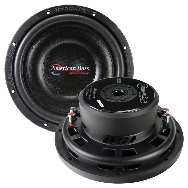 American Bass 10″ Shallow Woofer, 300W Rms/600W Max, Dual 4 Ohm Voice Coils