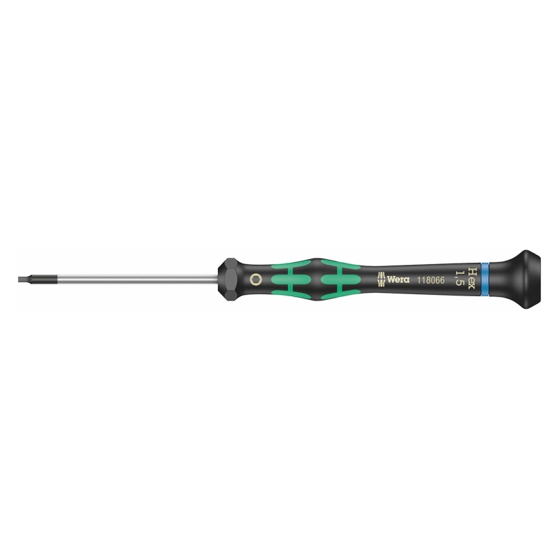 Wera Micro Electronics Precision Metric HexPlus Screwdriver – 1.5 x 60mm