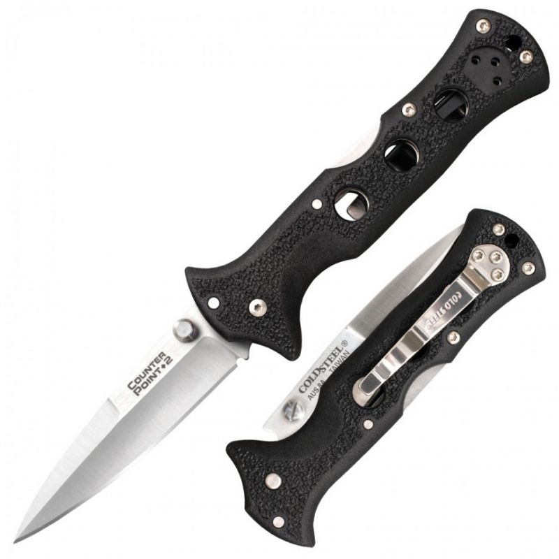 Cold Steel ‘Counter Point’ 3″ Folding Pocket Knife With Spear Point Blade