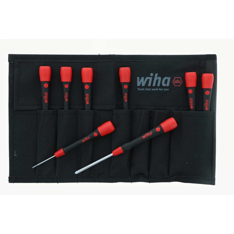 Wiha Slotted/Phillips PicoFinish Screwdrivers 8 Piece Set