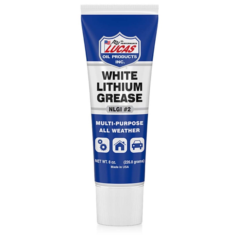 Lucas Oil White Lithium Grease – 8 Oz Tube