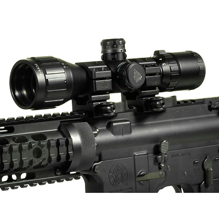 Utg 3-9×32 36-Color Mil-Dot Riflescope With Qd Rings
