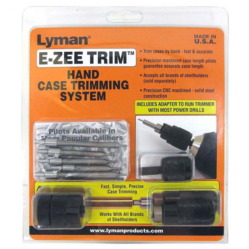 Lyman E-Zee Trim Hand Case Trimmer – Rifle Set