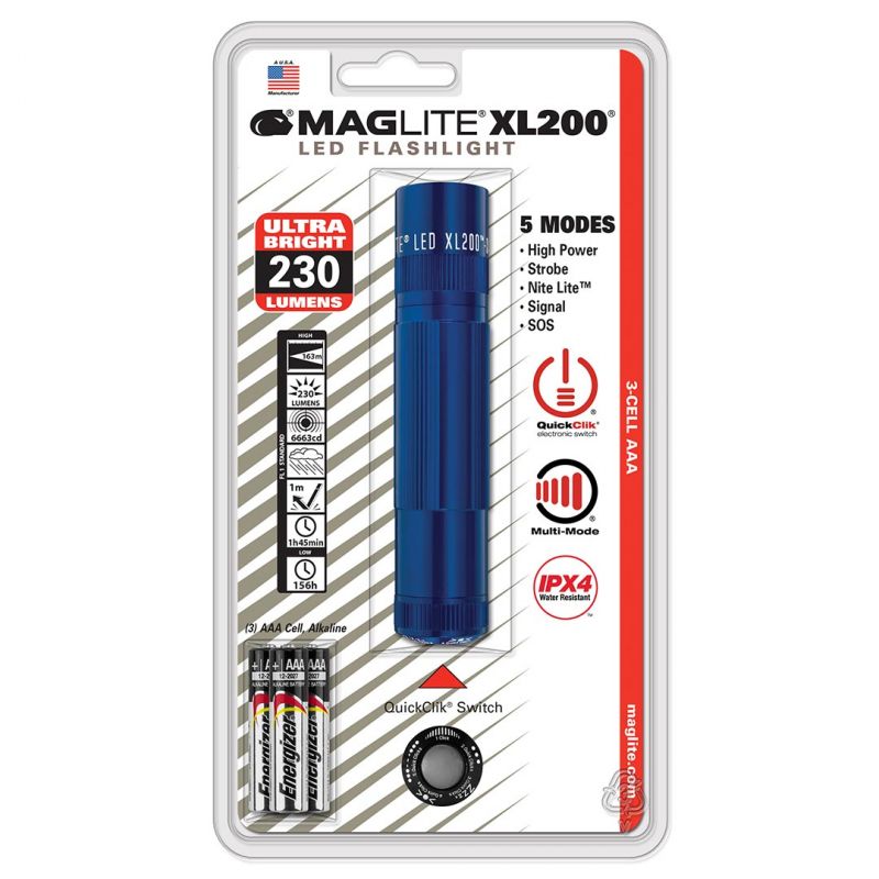 Maglite Led 3-Cell Aaa Flashlight, Blue