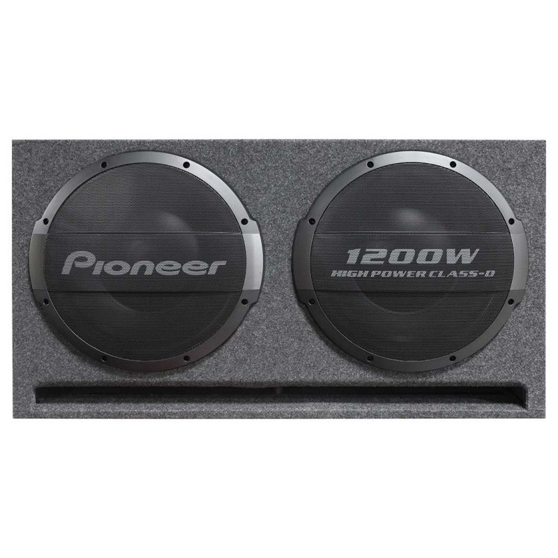 Pioneer Dual 12″ Amplified Subwoofer Enclosure