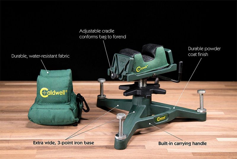 Caldwell The Rock Deluxe Shooting Rest And Rear Bag Combo