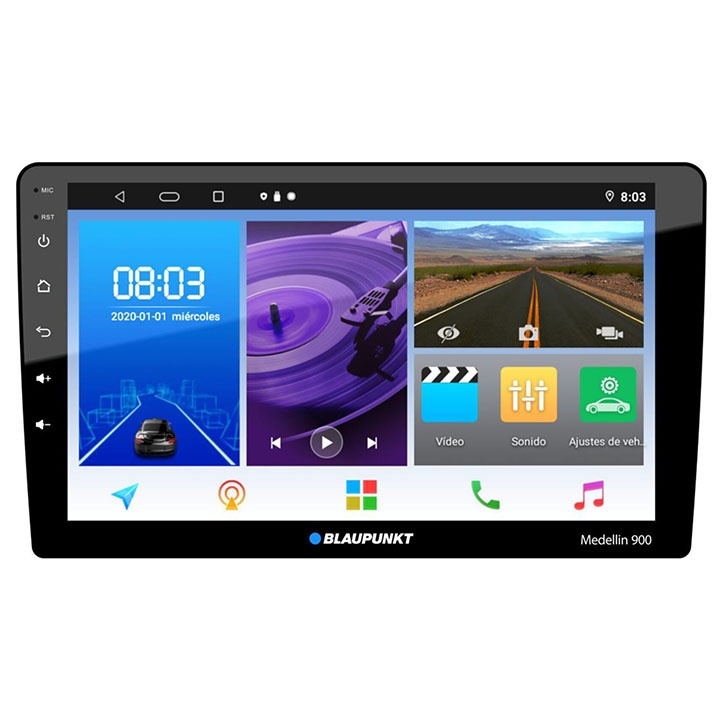 Blaupunkt 9″ Double Din Mechless Fixed Face Touchscreen Receiver With Phonelink, Wi-Fi, Bluetooth & Usb Input