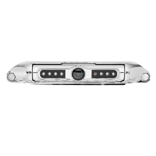Boyo License Bar Frame Rearview Camera with Parking Lines and Night Vision LEDs