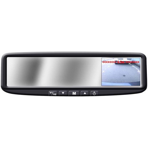 Boyo 4.3″ Mirror Monitor – Clip-On Bracket and OEM Replacement