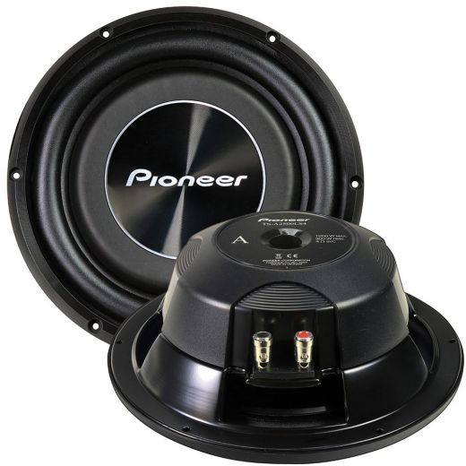 Pioneer 10" Shallow Mount Woofer - 300W RMS/1200W MAX, Single 4 Ohm Voice Coils