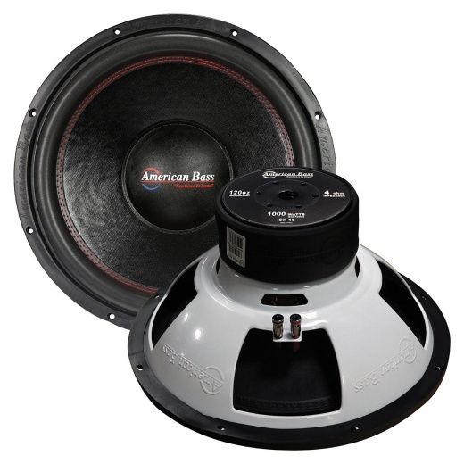 American Bass 15" Woofer - 500W RMS/1000W MAX Single 4 Ohm Voice Coil