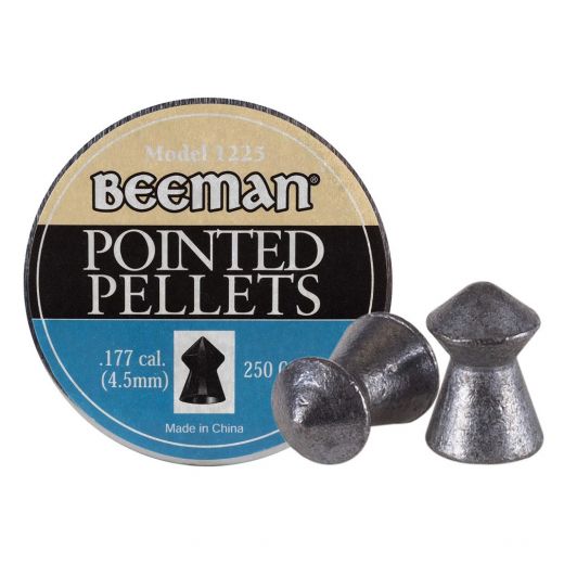 Beeman .177Cal Pointed Lead Pellets – 8.3 Grain (250 Count)