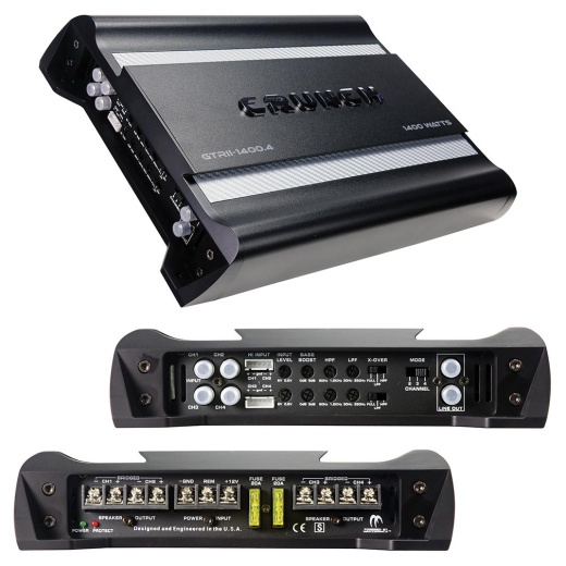 Crunch 4 Channel Amplifier, 1400 Watts