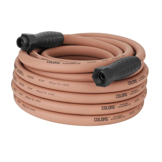 Flexzilla Colors SwivelGrip Garden Hose, 5/8 x 50, 3/4 GHT Fittings, Red Clay