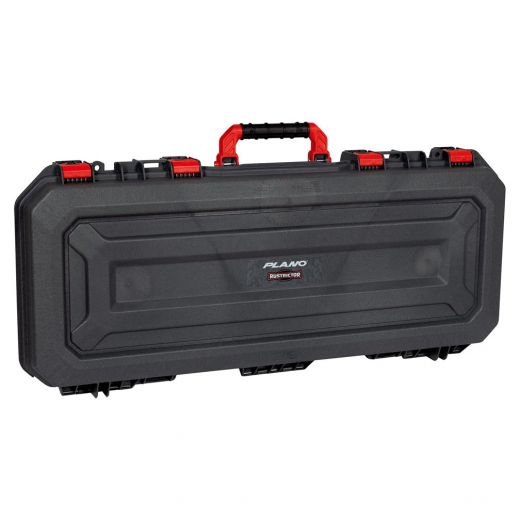 Plano All Weather 2™ 36″ Gun Case With Rustrictor™ (Grey With Red Latches)