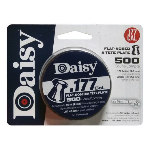 Daisy .177Cal Precisionmax Premium Flat-Nose Lead Pellets – 7.8 Grain (500 Count)