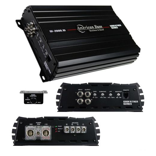 American Bass Godfather Monoblock Amplifier, 2340W RMS