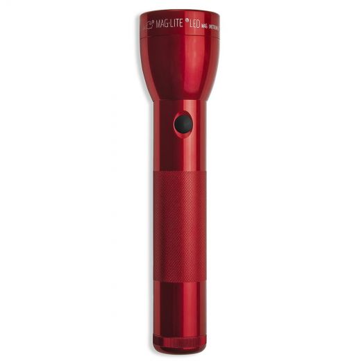 Maglite Led 2-Cell D Flashlight, Red, Blister Pack