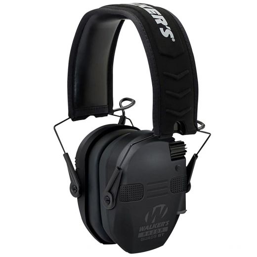 Walker’S Razor Slim Electronic Quad Muff With Bluetooth, Black